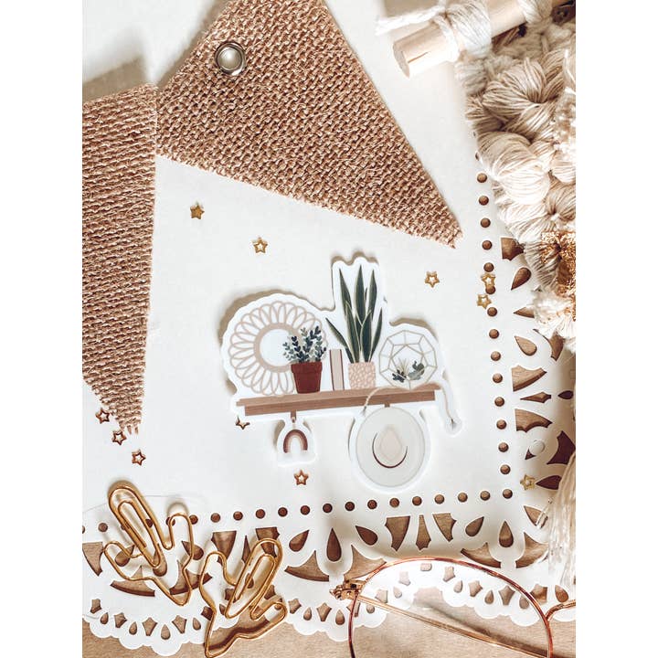 Jess' Paper Co. – Großhandel Aufkleber – Boho-Regal-Aufkleber