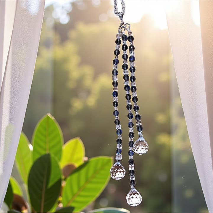 Funky Aura Boutique - Wholesale Suncatcher - FAB Triple Prism Beaded Suncatchers - 4 Options!