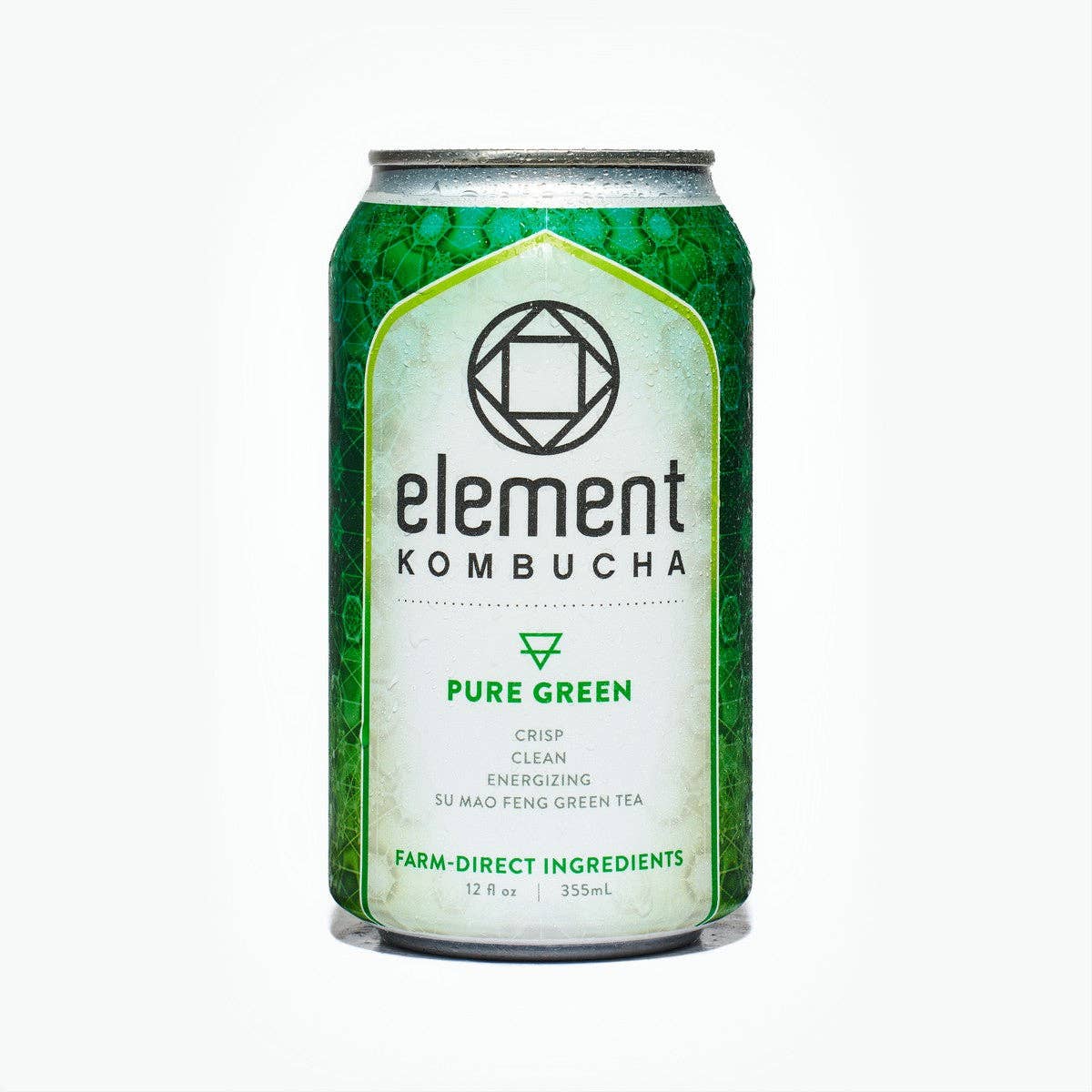 Element Kombucha - Wholesale Kombucha - PURE GREEN TEA KOMBUCHA - 6 pack of 12oz cans