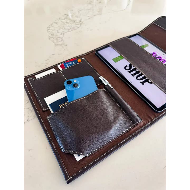 Boho Ranch Shop - Vente Étui pour ordinateur portable/tablette – femme - Housse d'ordinateur portable BOHO LUXE en cuir de vachette poilue (Copie)5