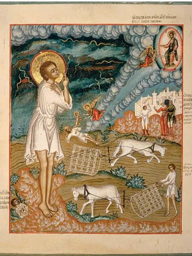 Den hellige retfærdige ungdom Artemius af Verkola. Træ-ortodoks ikon. for engroshandel hos Iconsofsaints