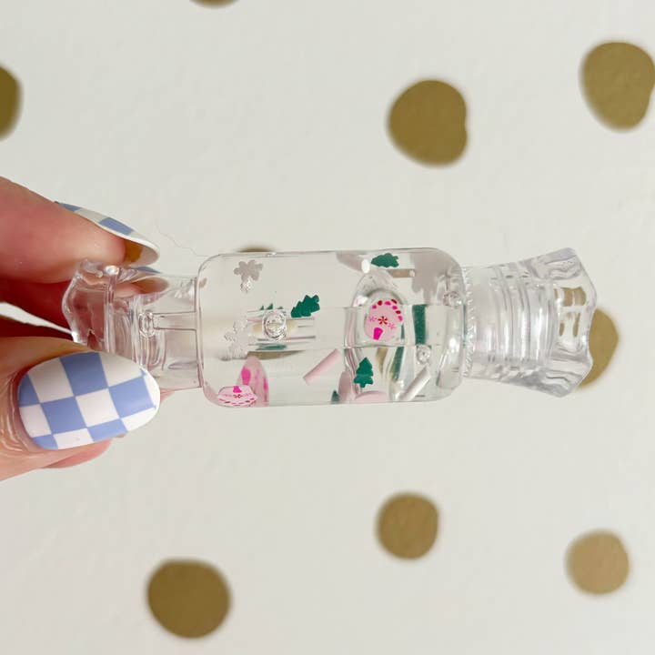 Gingerbread House Snowflake Candy Lip Gloss for wholesale by Live Sweet