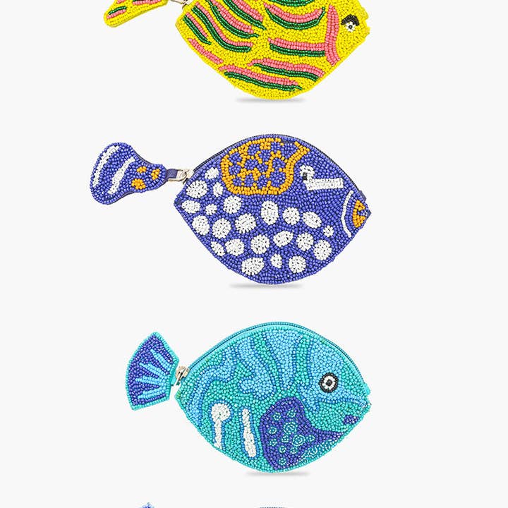 America & Beyond - Wholesale Coin purse – Women’s - Fish & Fins Mini coin Pouches0