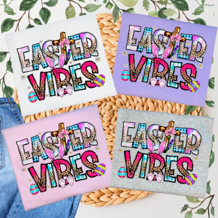 Easter Vibes Graphic T-shirt for wholesale by Duck Creations Wholesale