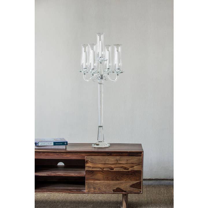 A&B Home Group Inc. - Wholesale Candle holder - 18.5x18.5x39.5" Candle Holder - Clear12