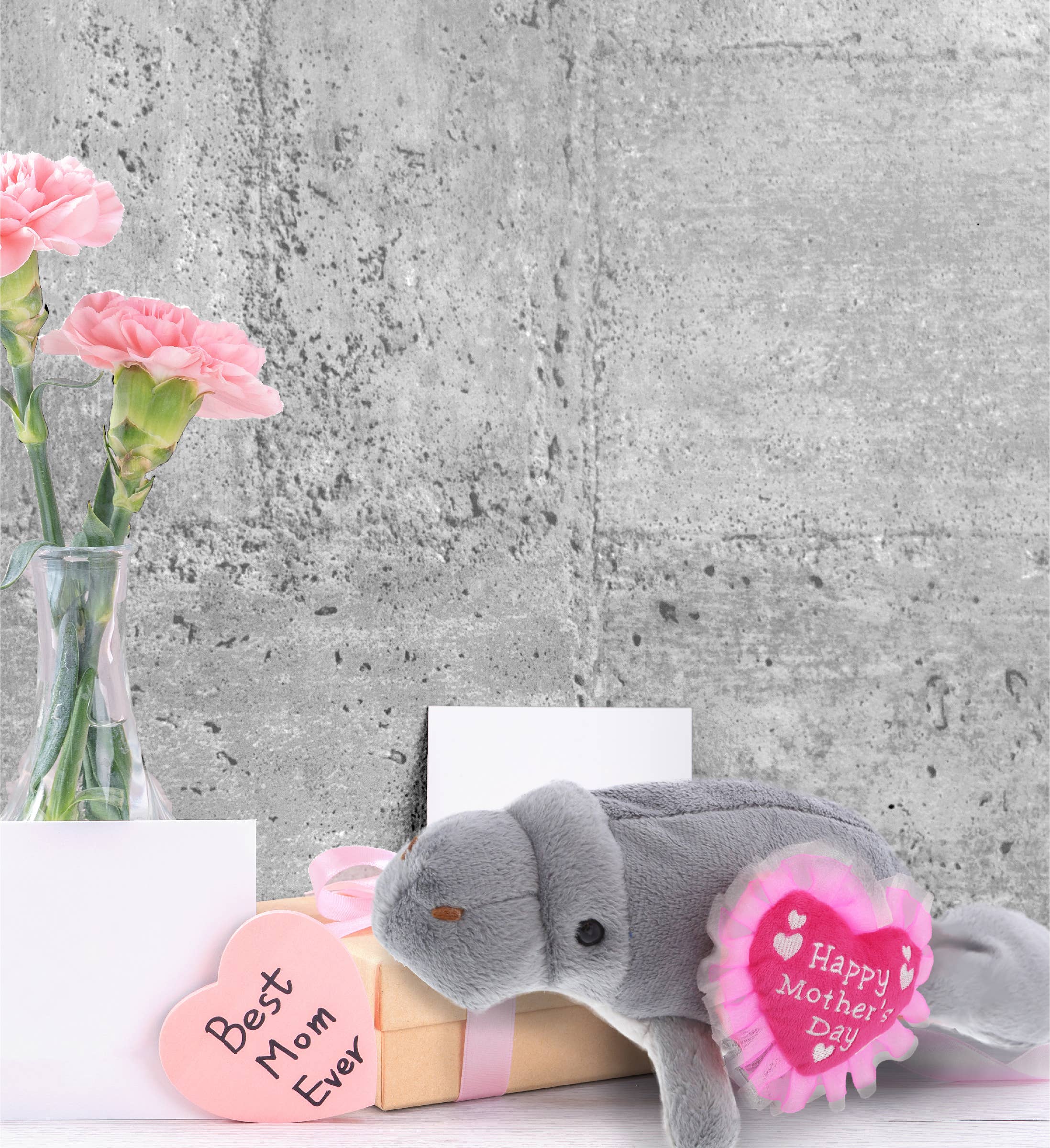 Cota Global - Wholesale Stuffed/Plush Toy - Kids & Baby - Plush Mother's Day Heart Wild Collection Grey Manatee6