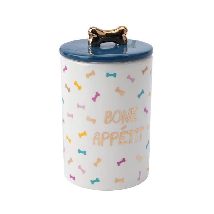 CGB Giftware - Wholesale Pet treat jar – Dog - Top Dog 'Bone Appetit' Ceramic Treat Jar2