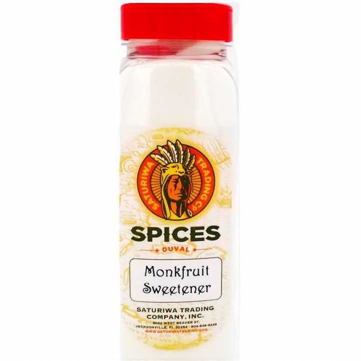 Monkfruit Sweetener Shaker for wholesale by Saturiwa Trading Company