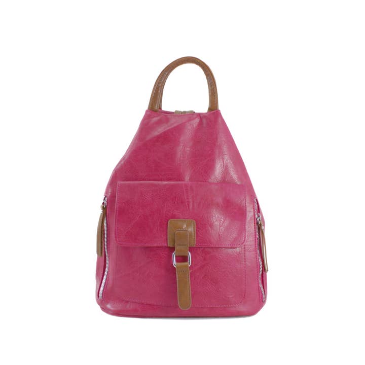 Ellas Trading – Großhandel Rucksack – Damen – Großer stilvoller geräumiger Schulterrucksack mit Tragegriff8