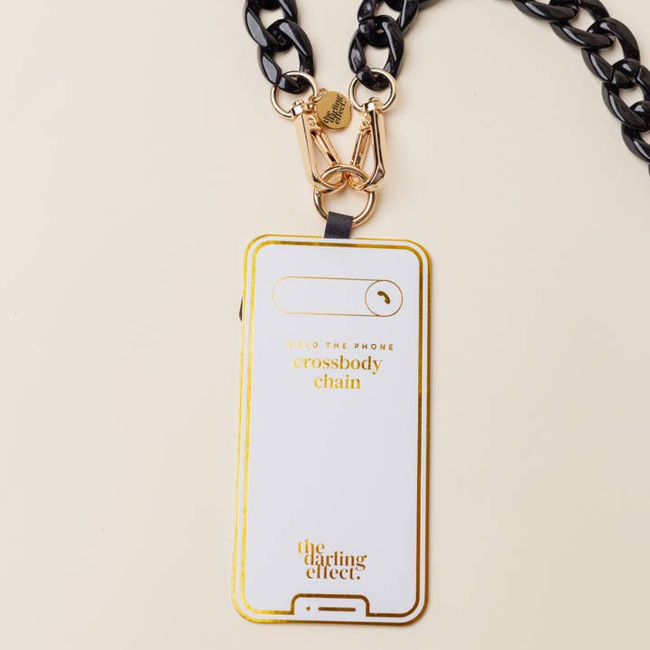 The Darling Effect - Wholesale Phonecase Strap - Hold the Phone Crossbody Chain-Midnight Black6