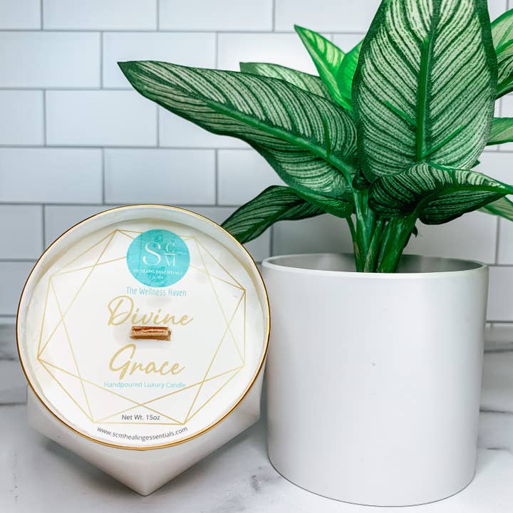 Gudomliga Grace Lyx Ljus för wholesale av The Wellness Haven Co.