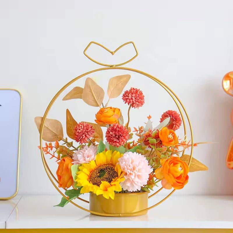 Elegant Design Supply - Vendita all'ingrosso Vasi - Vaso di Fiori Metallico Nordico per Centrotavola0