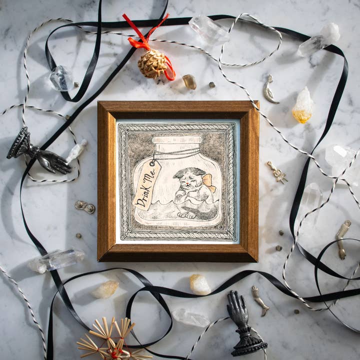 "Drink Me" – Archival Mini Art Print for wholesale by Po Yan Leung