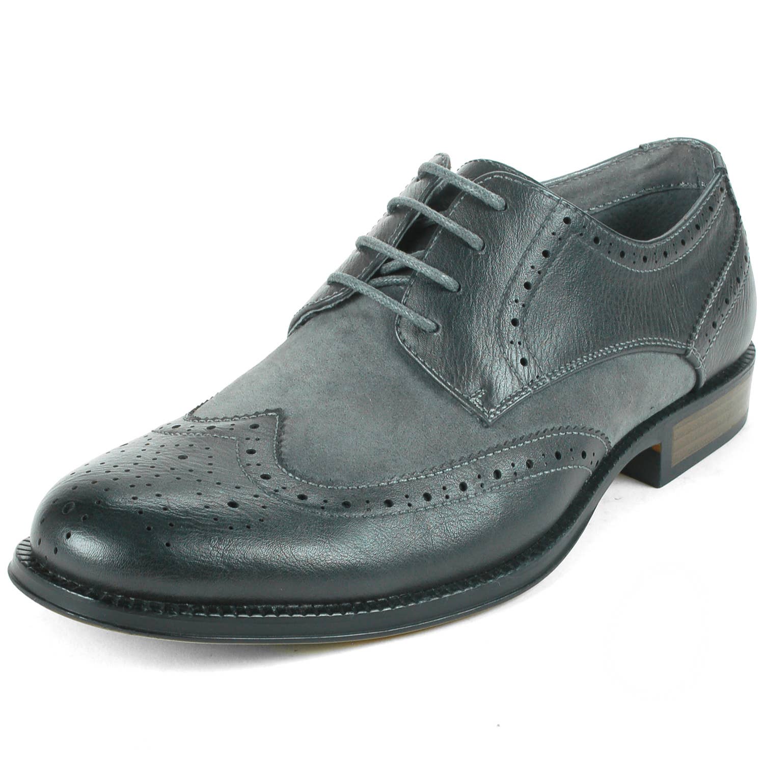 Alpine Swiss - Vente Richelieus – homme - Alpine Swiss Zurich Chaussures habillées à bout d'aile pour hommes Brogue bicolore à lacets Oxfords - ZurichP2T-Parent4