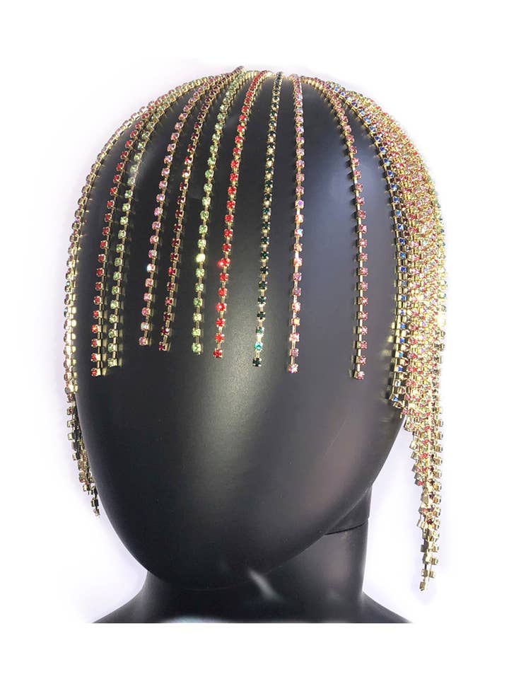 Rhinestone Tassel Headband L2790 for wholesale by Ole