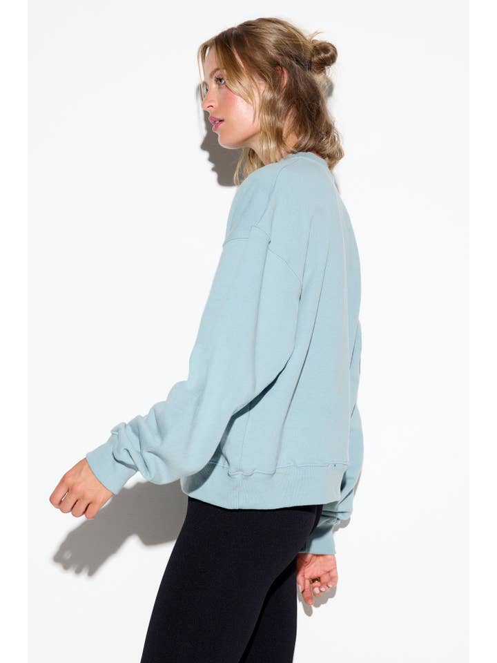 OASIS BLUE Kind Soul La Brea Crew for wholesale on Faire3