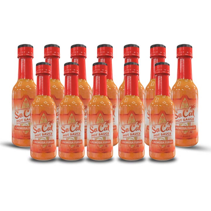 Case - 12 bottles Cremosa Fuego - SoCal Craft Select Series for wholesale by SoCal Hot Sauce