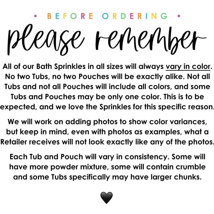 Effervescent Co. - Wholesale Bath Bomb/Fizz - Bath Sprinkles | 1oz Pouches/Package Fillers/Freebies