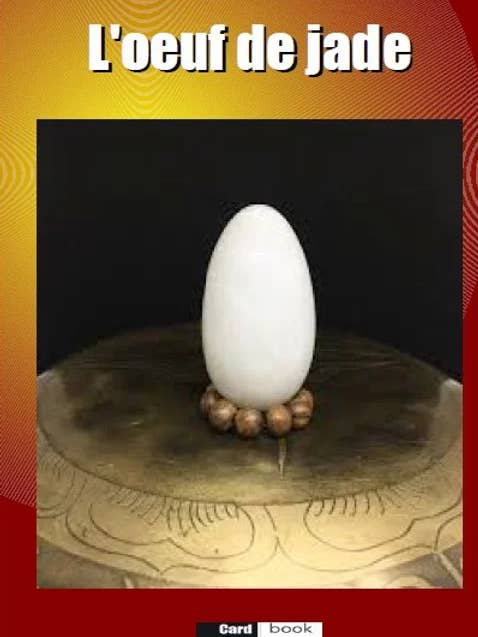 El huevo de jade para venta al por mayor de cardbook