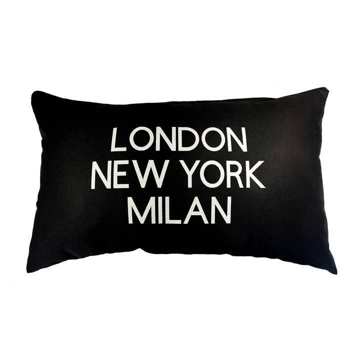 Personalised Three Towns Cushion - London New York - City for wholesale by HoT Creative