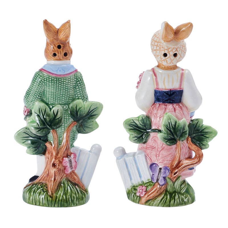 MULTI Fitz & Floyd Jardin Rabbit Salt Pepper Shaker Photo Box for wholesale on Faire1
