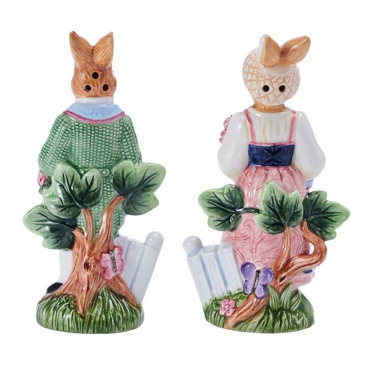 MULTI Fitz & Floyd Jardin Rabbit Salt Pepper Shaker Photo Box for wholesale on Faire1