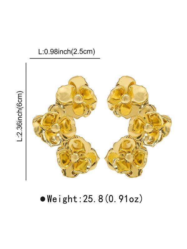 VividLux - Wholesale Dangle Earrings - Flower Shape Earrings Accessories1