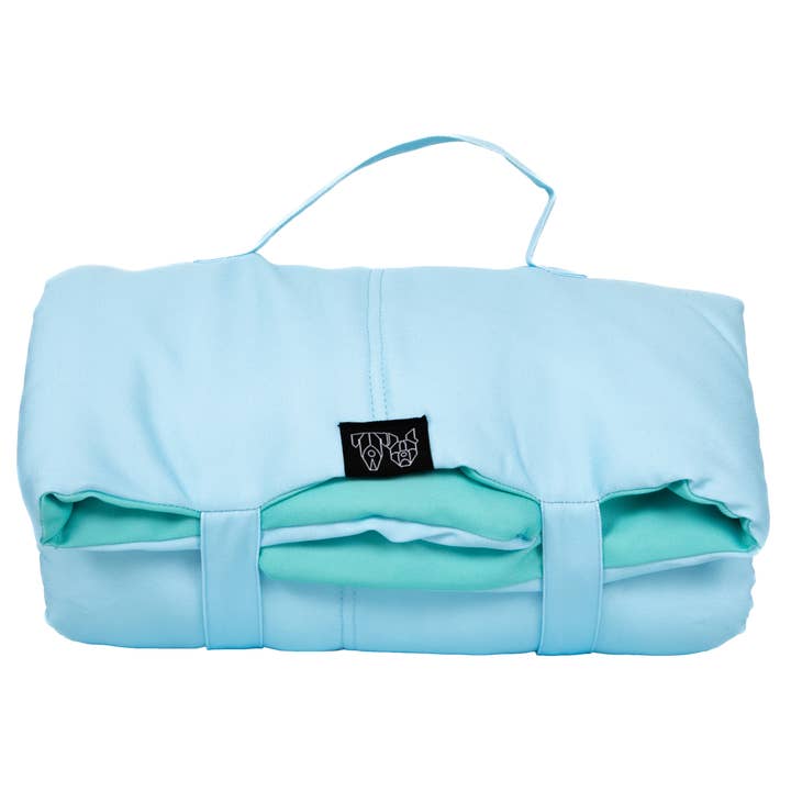 ON-THE-GO PET-MAT: Blå & Aqua for engroshandel hos Big and Little Dogs