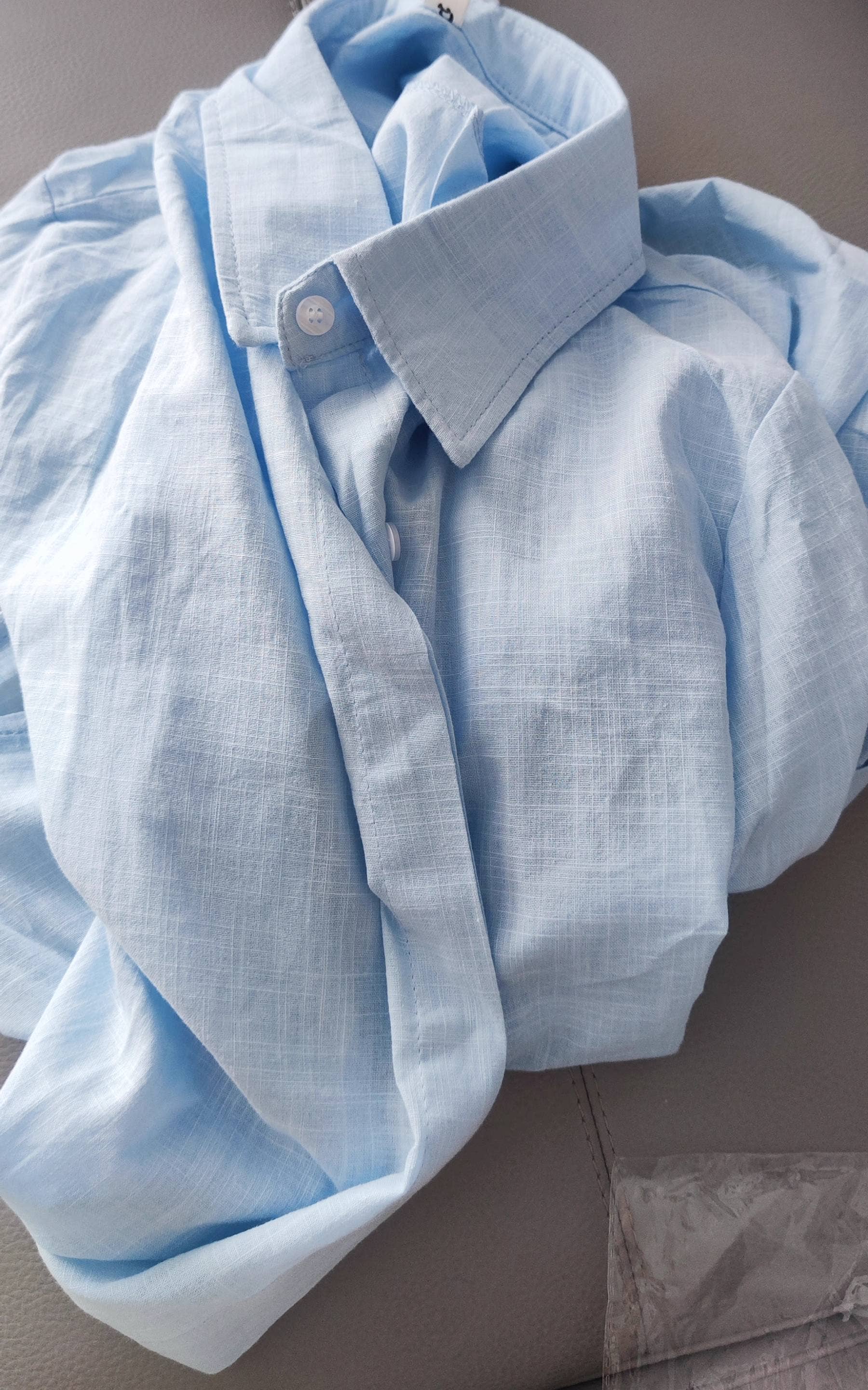 HIDDENBRAND - Wholesale Button Down Shirt - Women's - cotton linen blend button down shirt4