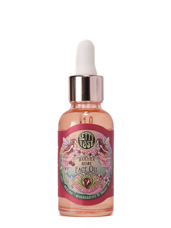 Sakura Rose Organic Face Oil | Betty Rose for wholesale by Blenheim Park Maine