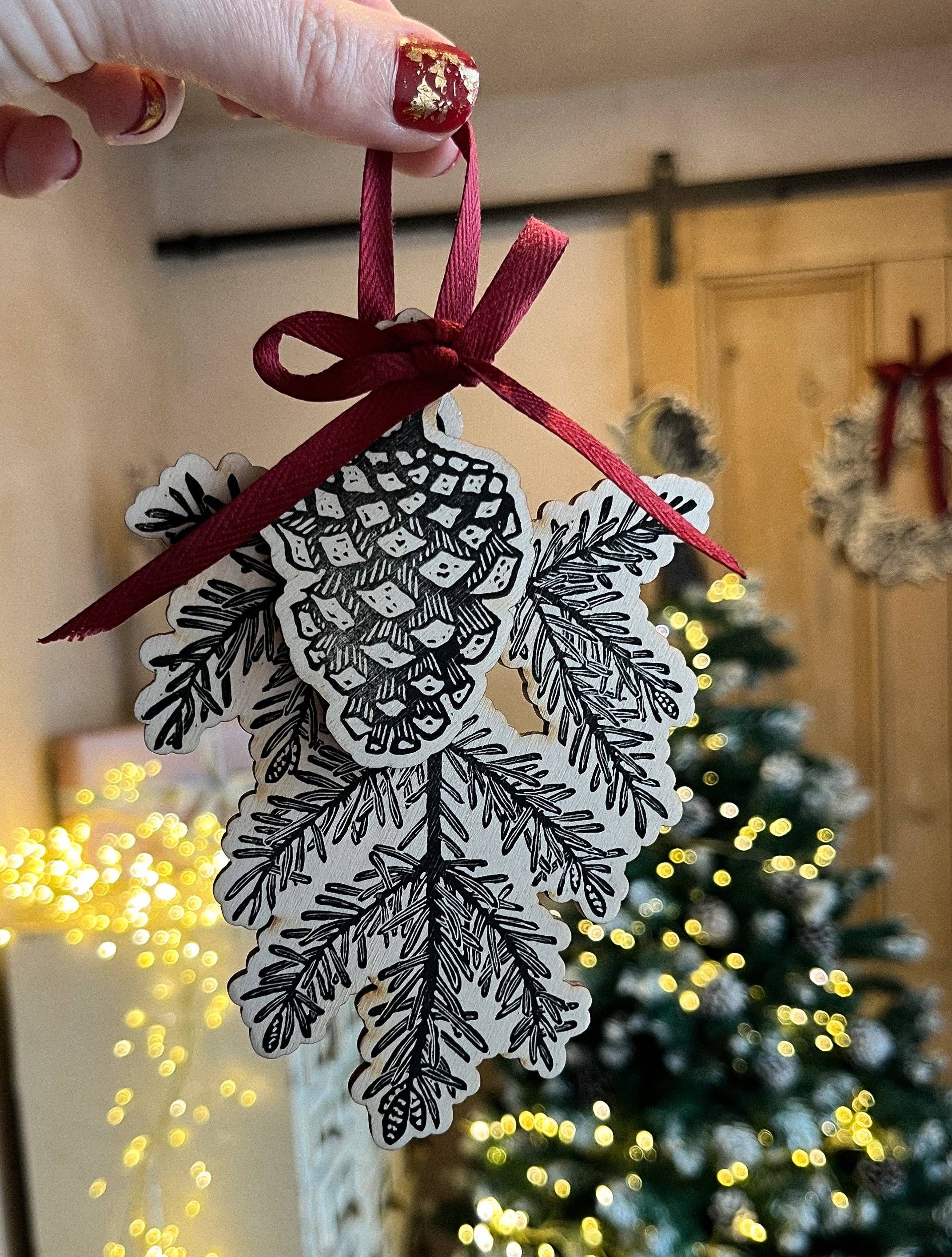 Beth Lewis Art - Wholesale Ornament - Wooden Tree Decorations3