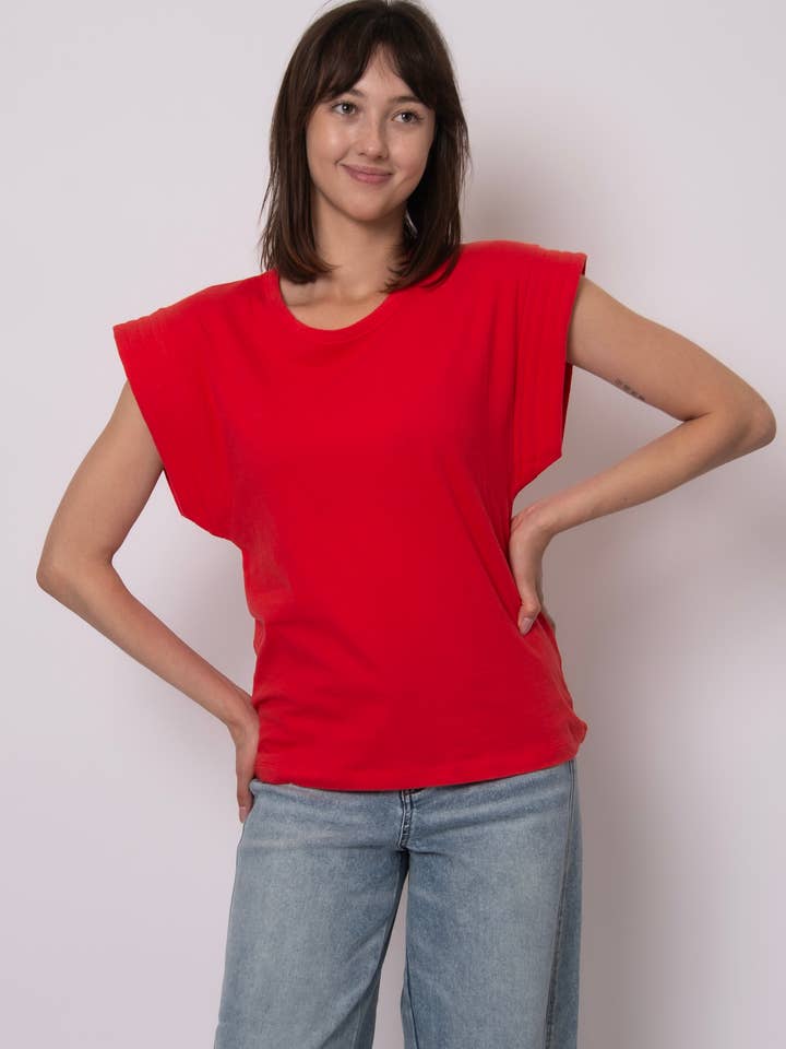 Haut à col rond MILO EXTENDED SHOULDER - 57T205S pour la vente par RD Style