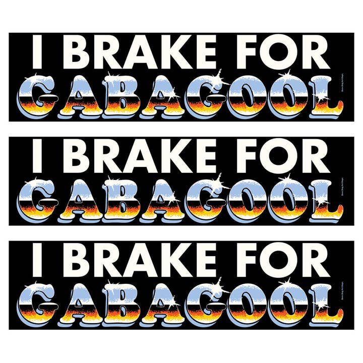 Gabagool Bumper Sticker for wholesale by Boss Dog
