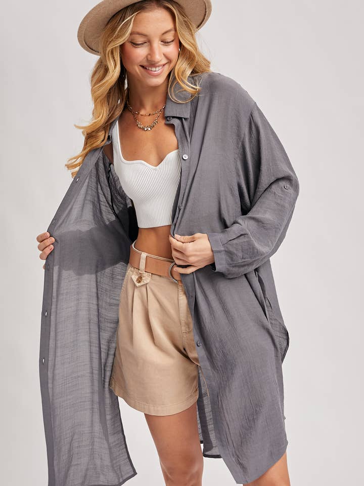 Bluivy – Camisa com botões no colarinho – Mulher por atacado – CAMISA DE PALANGRE VENTILADA COM BOTÕES29