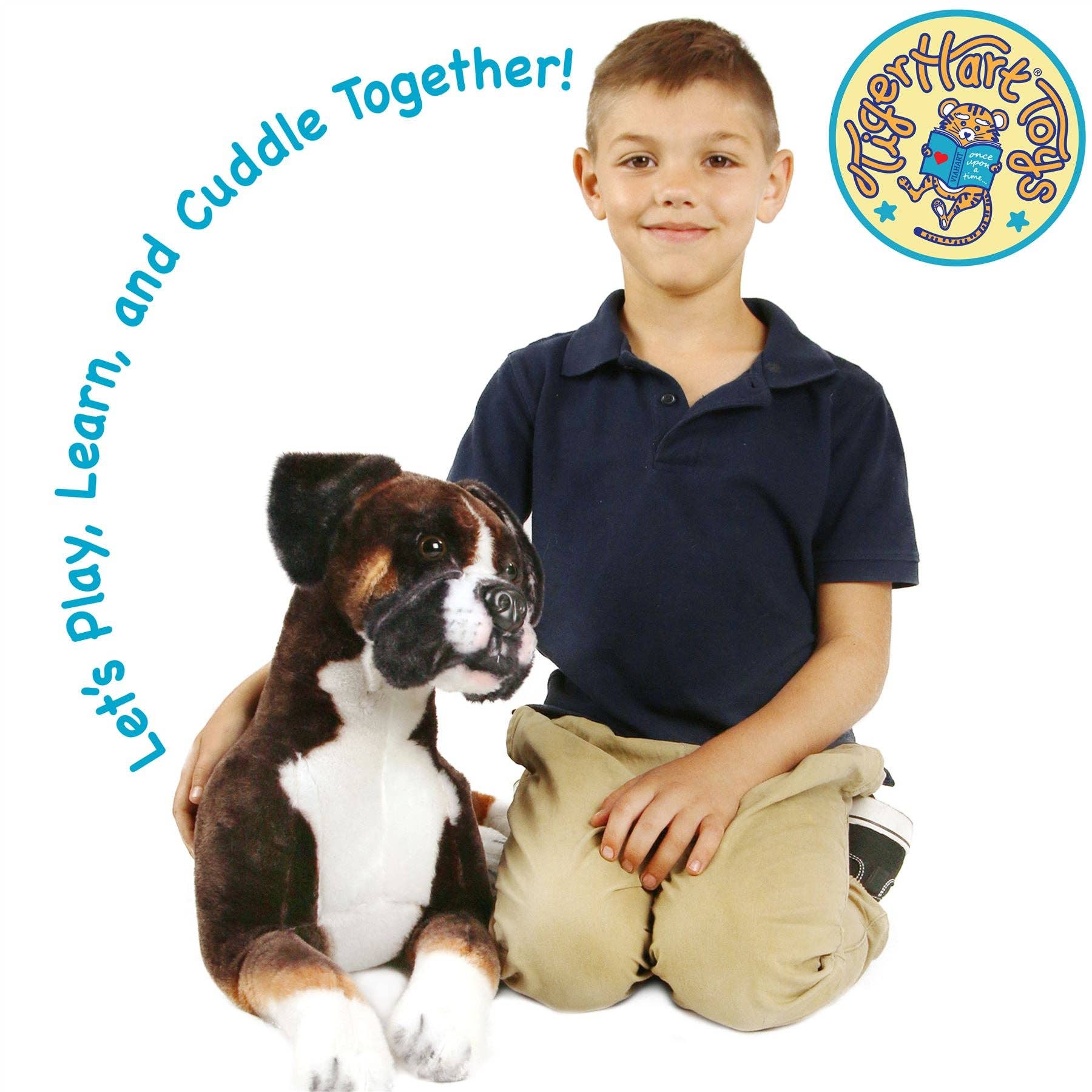 VIAHART Toy Co. - Wholesale Knuffels - Kinderen en baby - Bob de Boxer | 78 cm pluche knuffeldier4