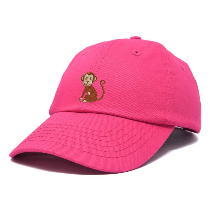 Dalix - Wholesale Baseball cap – Kids - DALIX Cute Monkey Kids Hat Embroidered Ball Cap Girls Boys7