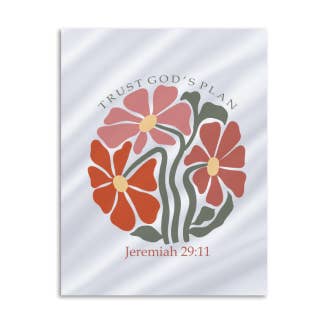 Confia no Plano de Deus Transferência Floral DTF por atacado de Pretty Pop Transfers