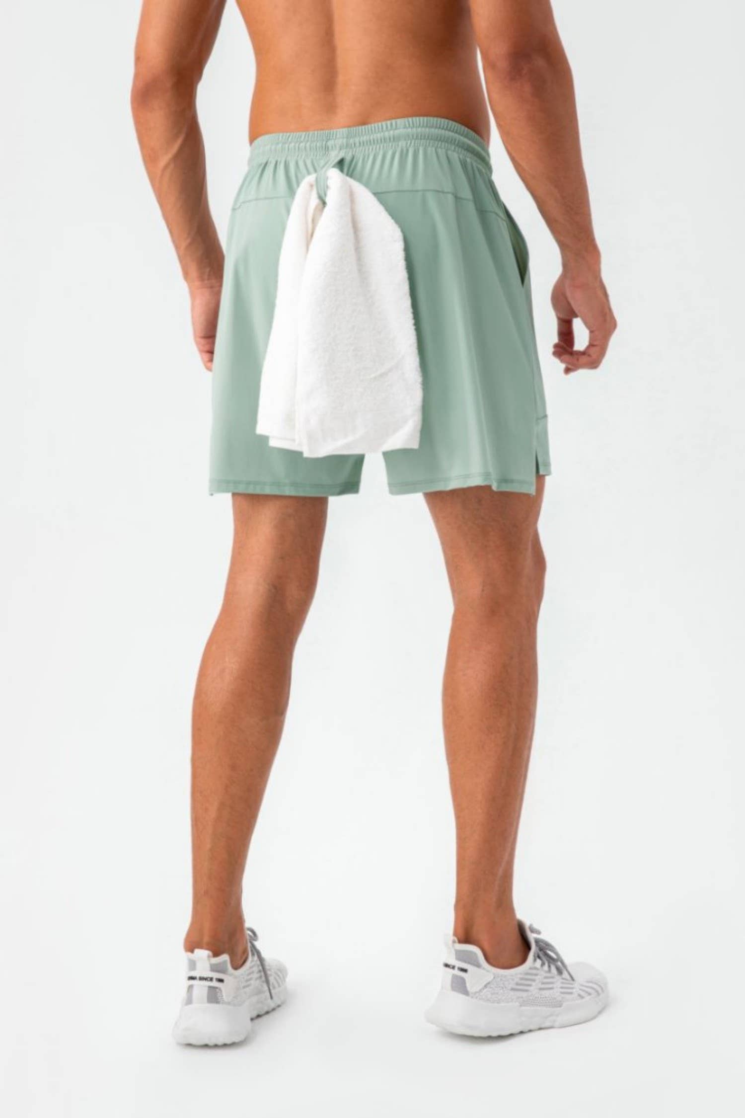 Active by Anna-Kaci – wholesale Athletic shorts – Men's – Quick Dry Training Shorts with Elastic Waistband Side Vents7