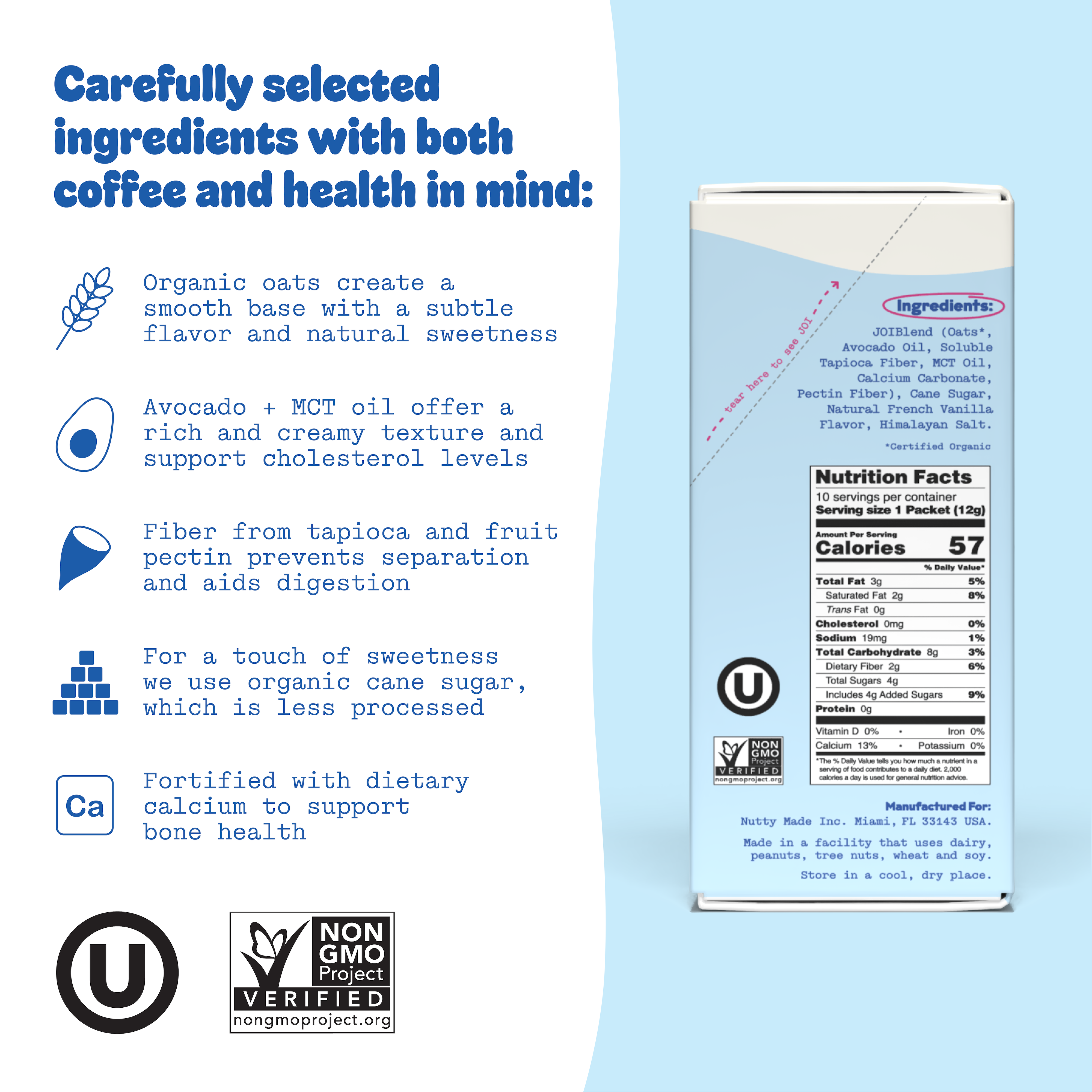 JOI - Wholesale Creamer - Oat Milk Creamer, French Vanilla - Singles6