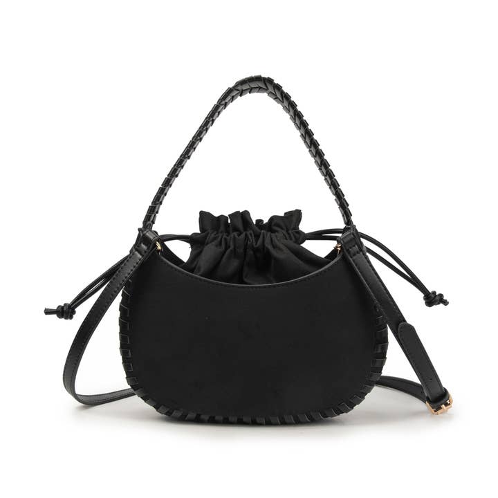 Handheld or shoulder bag Violette black for wholesale by Excess Paris
