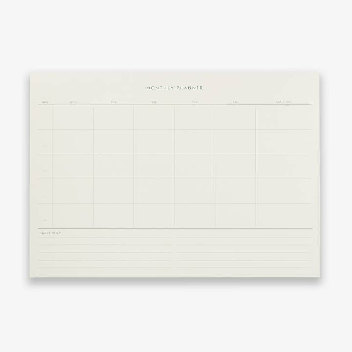 Monthly Planner A4 for wholesale by Kartotek Copenhagen