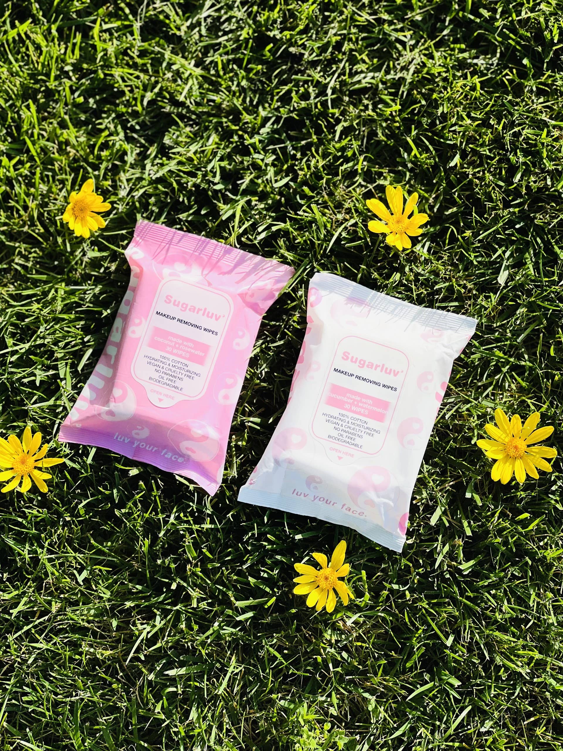 Sugarluv - Wholesale Makeup Remover - Facial Cleansing Wipes Micellar Cucumber/Watermelon 30 Count2