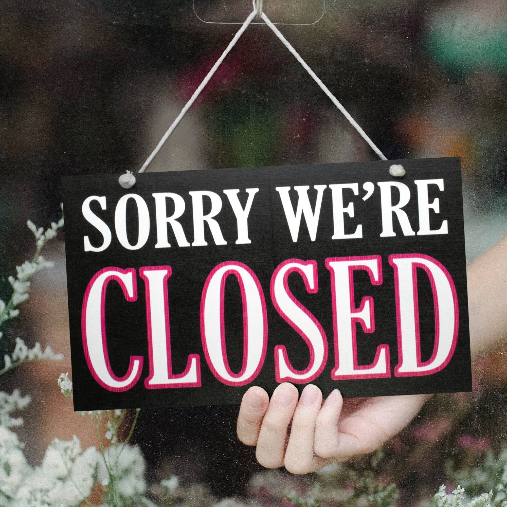 JennyGems - Wholesale Sign - Come In We're Open Sorry We're Closed™ Wooden Sign2