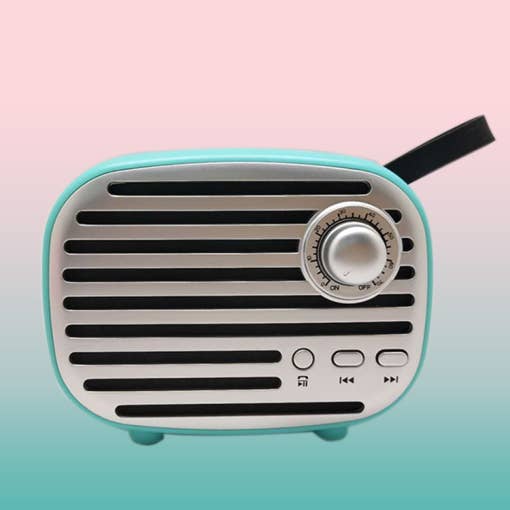 Blue - Retro BT Speaker for wholesale by PhunkeeTree