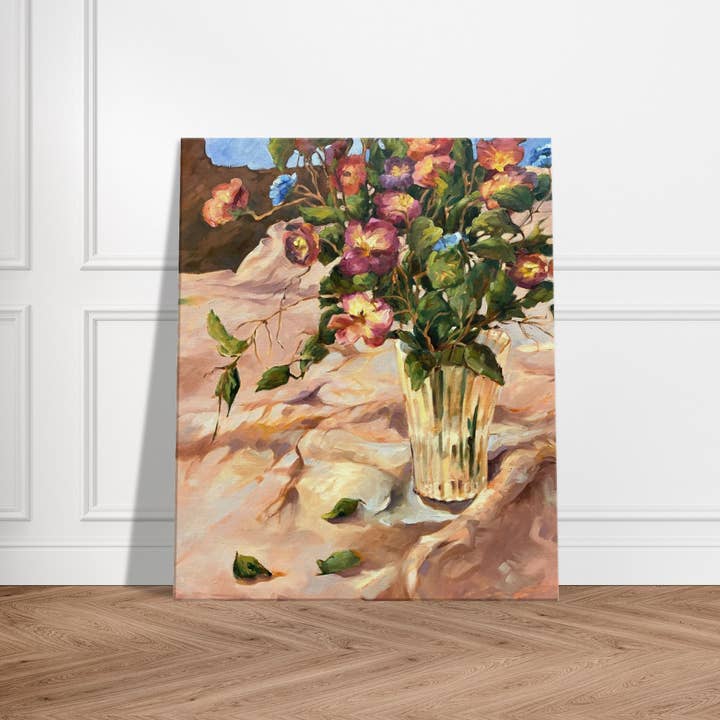 "Flores em Flor" Natureza Morta Floral I Impressão de Arte em Tela 20x24 polegadas I Obra Original da Artista Americana Barbara Cleary por atacado de Barbara Cleary Designs