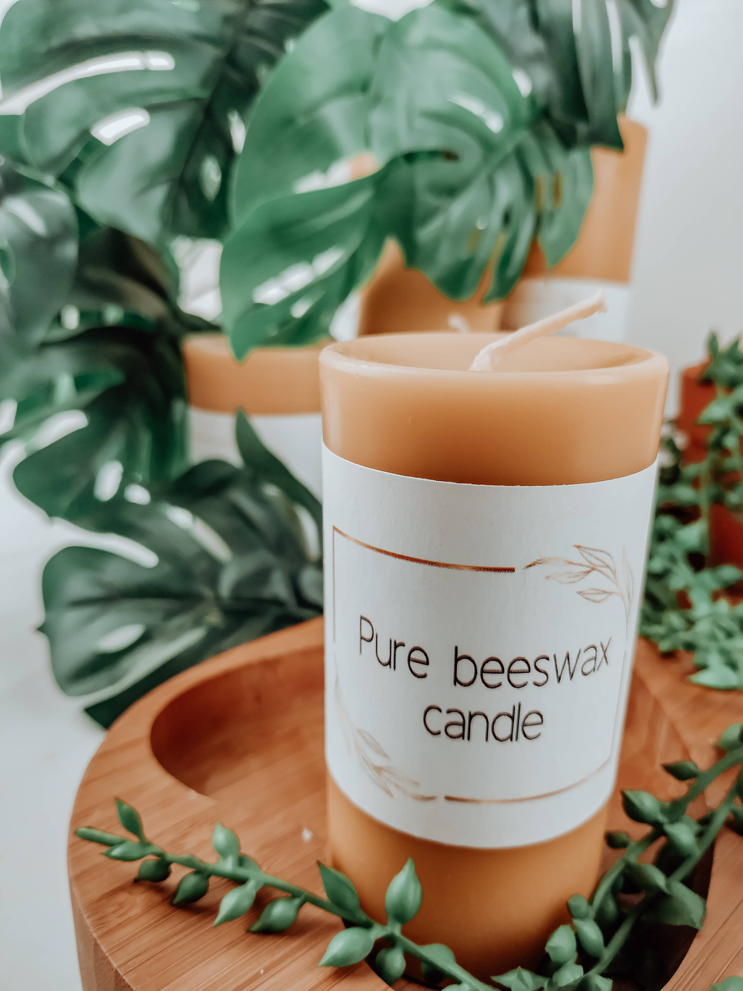 BEE Zero Waste - Vente Bougies piliers - Cire d'abeille - Bougies pilier6