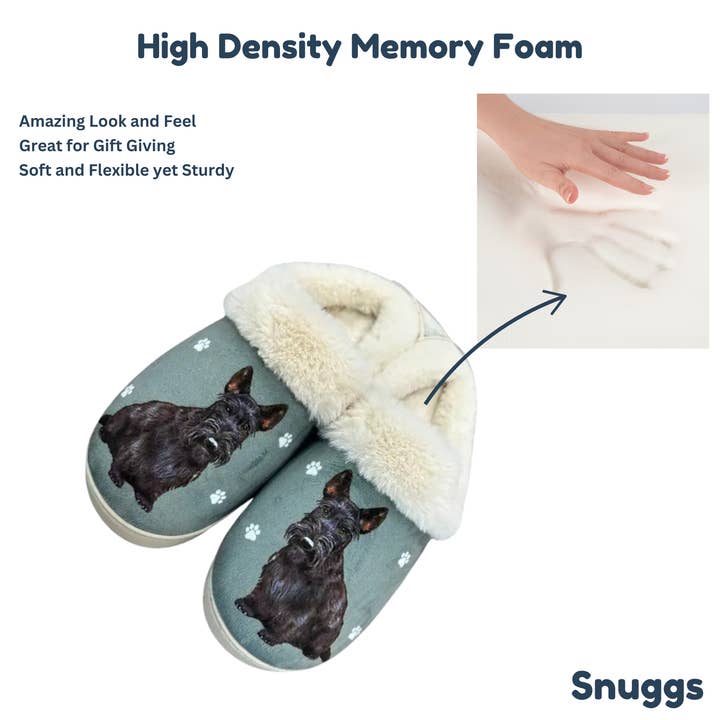 E&S Pets - Wholesale Slippers - Unisex - Scottish Terrier Snuggs Slipper - Comfy - Pet lovers2