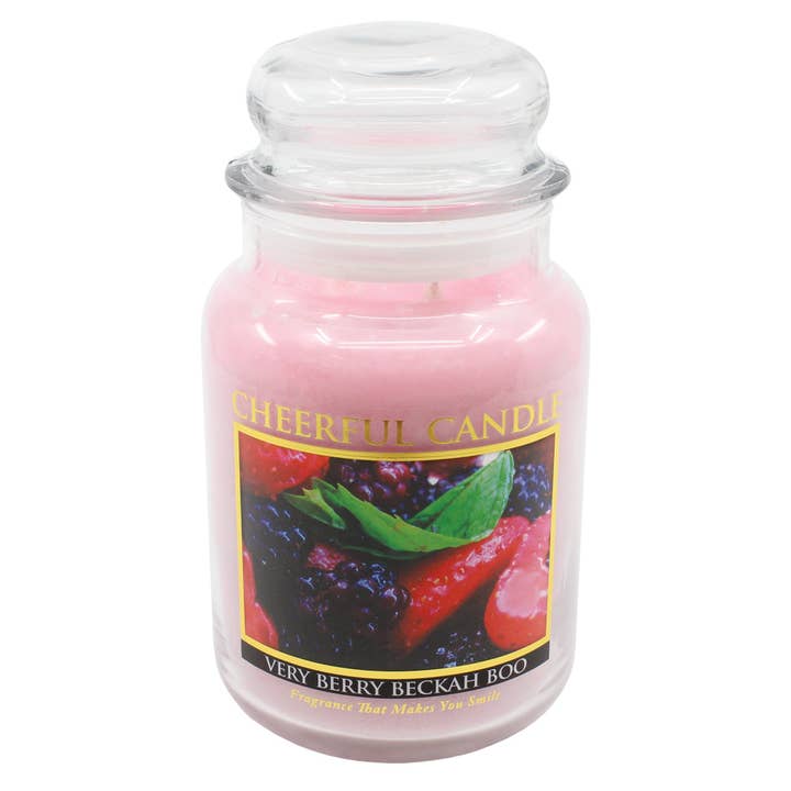 CHEERFUL CANDLE VERY BERRY BECKAH BOO SCENTED CANDLE for wholesale by Arcucci Trade Srl