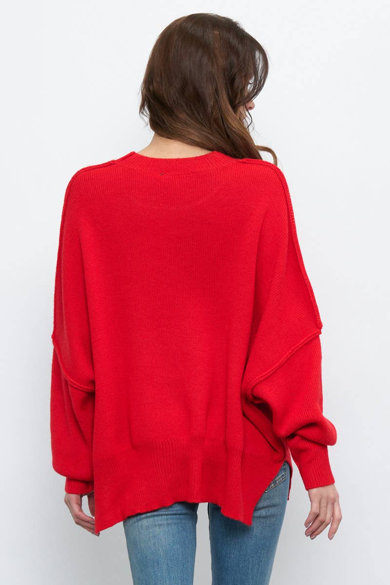 Newbury Kustom - Wholesale Tunic Sweater - Women's - 10319A -Slouchy silhouette  pullover sweater28