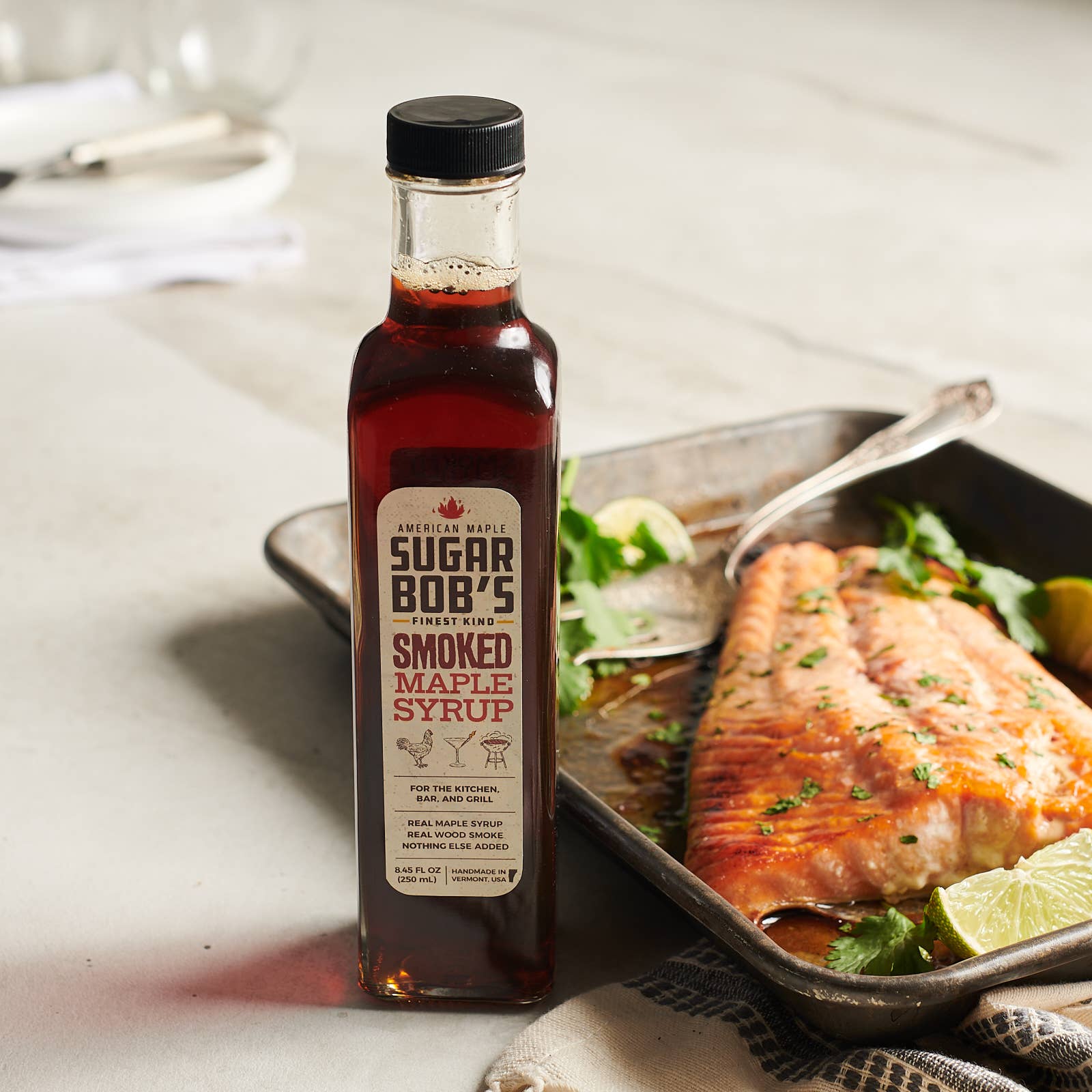 Sugar Bob's Finest Kind - Wholesale Maple Syrup - Smoked Maple Syrup 8.45oz - The Original3